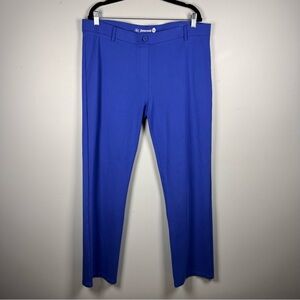 Betabrand Bright Blue Pull On Stretch Casual Comfy Yoga Career Work Pants XXL